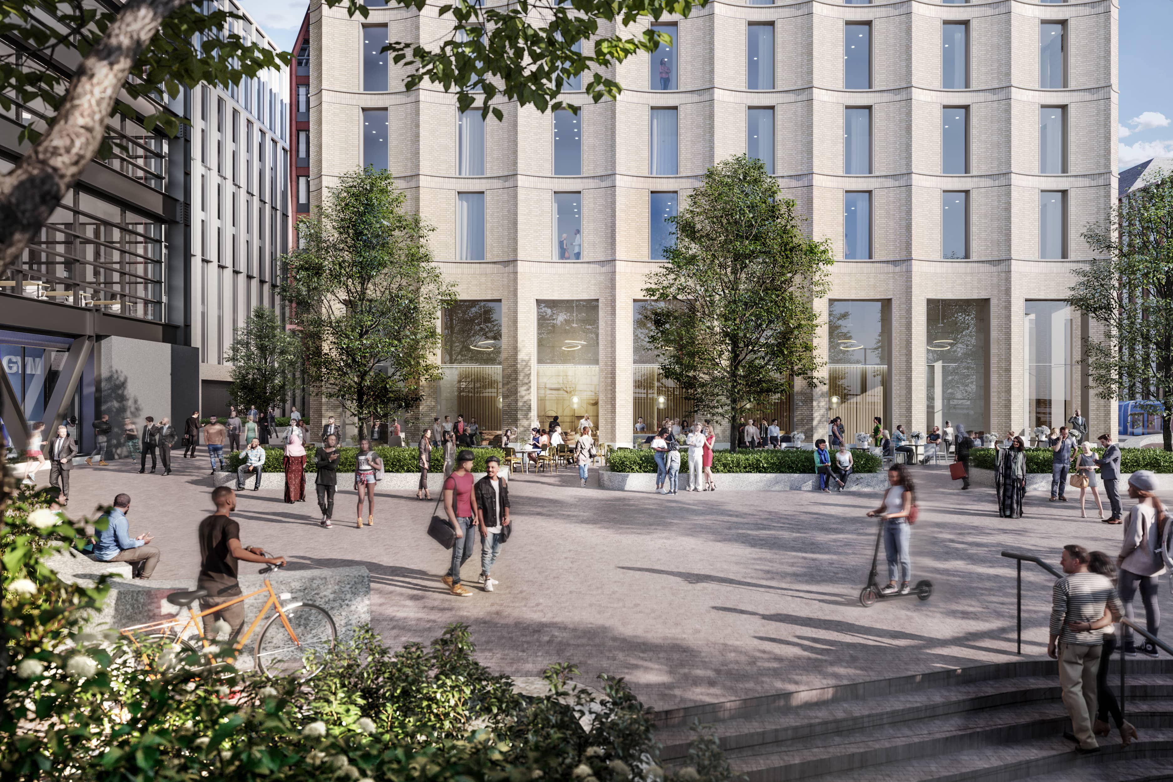 Views of the Western Terrace. CGI.