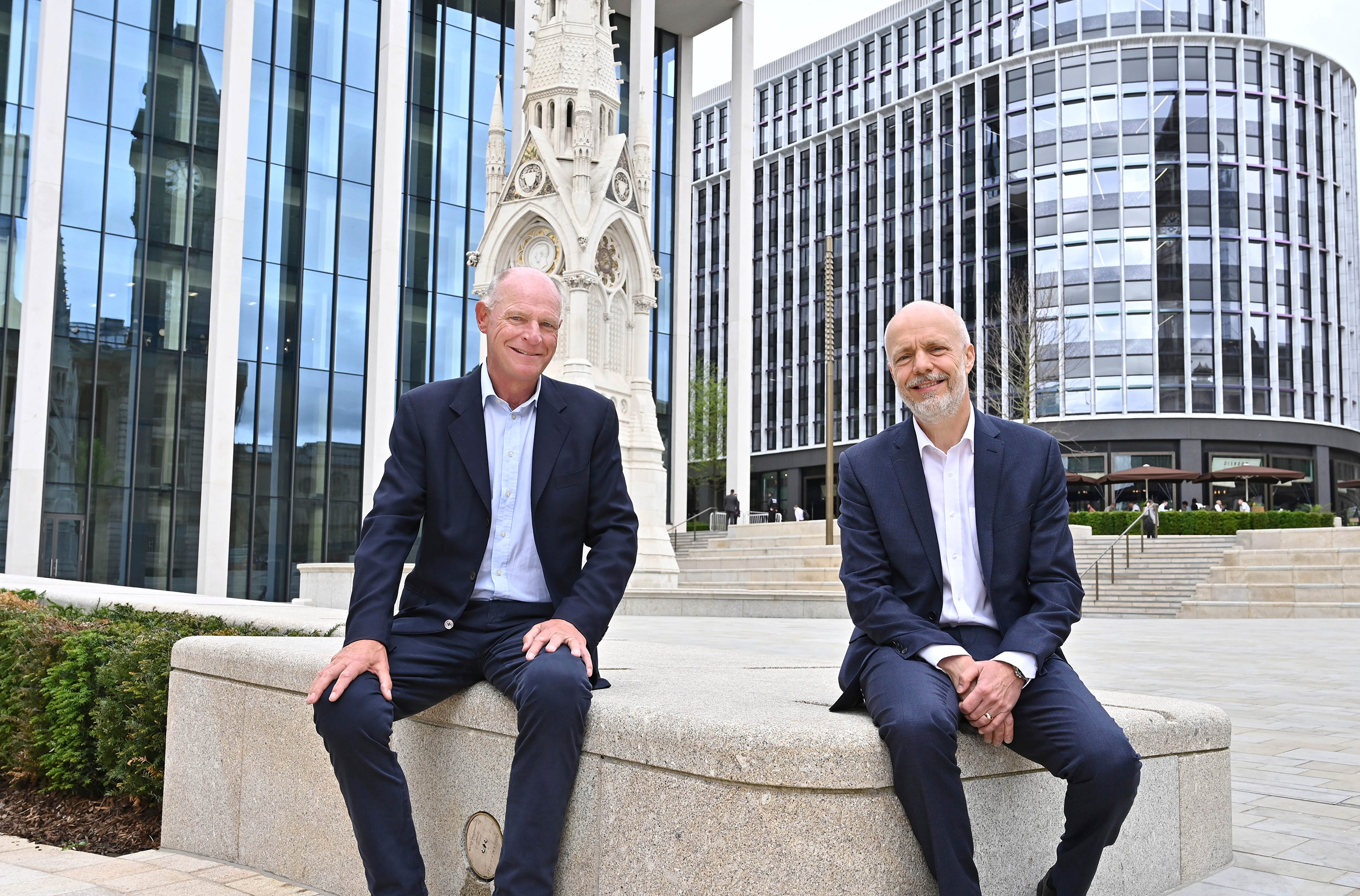 Chris Taylor & Rob Groves in Chamberlain Square.